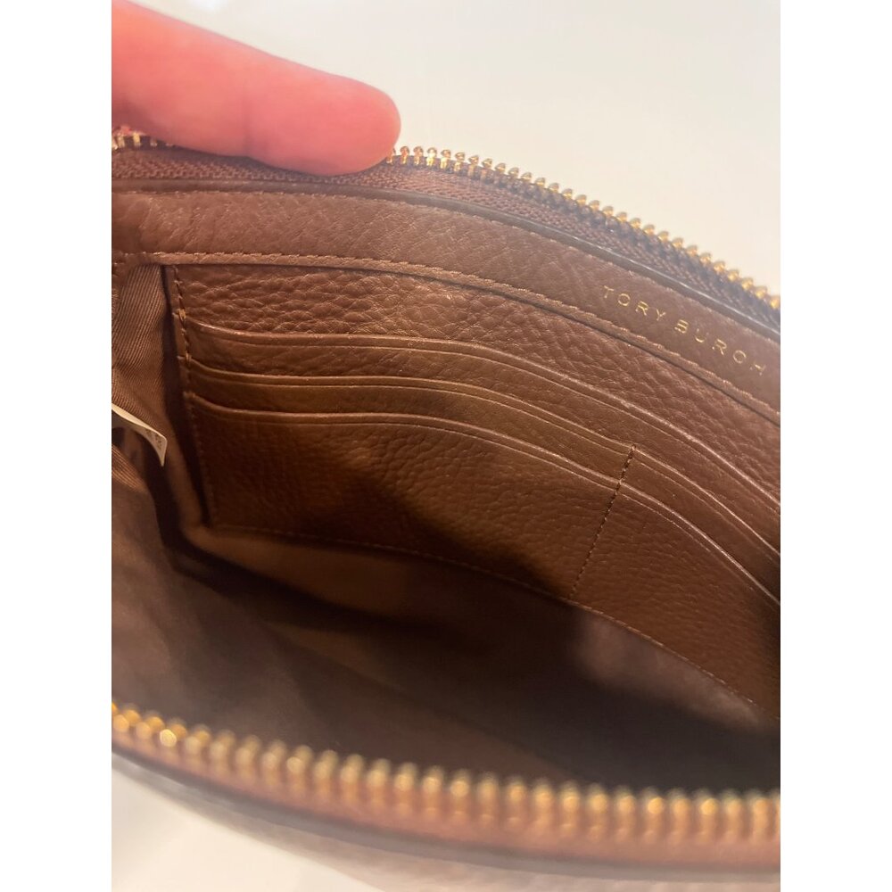 Tori Burch Wristlet Brown Leather - Picture 7 of 12